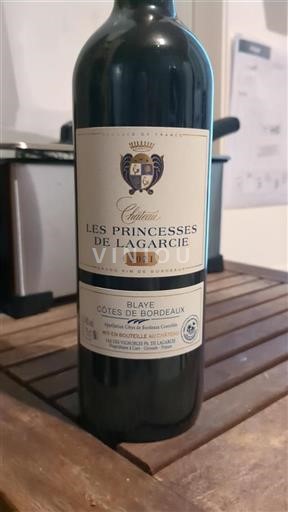 Bordeaux Blaye-Côtes-de-Bordeaux Château Les Princesses de Lagarcie 2021