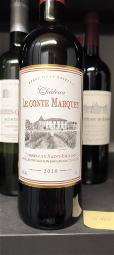 Burdeos Puisseguin-saint-émilion Château Le Conte Marquey 2018