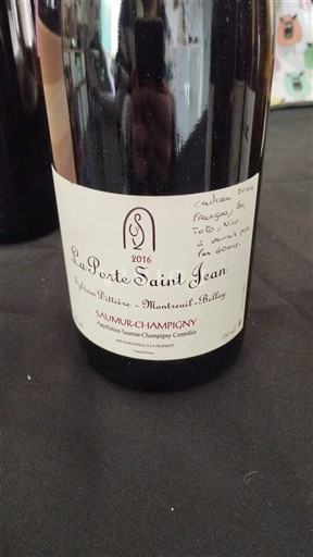 Vinos Rouge sec La Porte Saint Jean 2016 Francia Valle del Loira Saumur-Champigny AOC