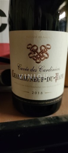 Rhônevallei Châteauneuf-du-Pape Les Caves Saint-Roman des Cardiniers 2018