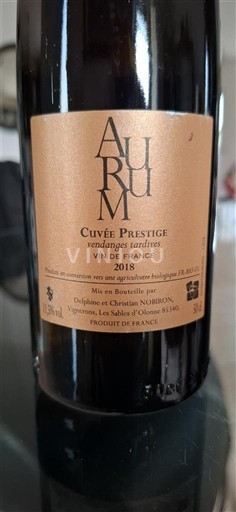 Loirevallei Niet gespecificeerd Aurum (Delphine et Christian Nobiron) Prestige 2018