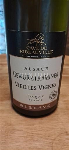 Alsasko Gewürztraminer Cave de Ribeauvillé Gewurztraminer Vieilles Vignes Réserve 2023