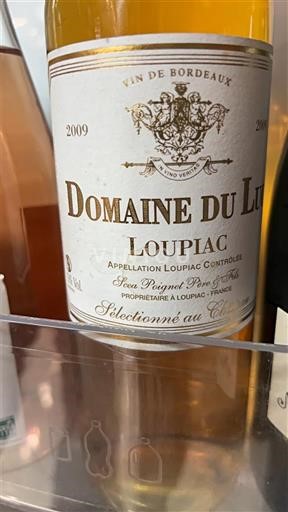 Bordeaux Loupiac Domaine Lou 2009