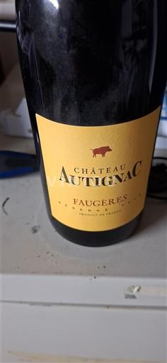 Languedoque Faugères Château Autignac Réserve 2012