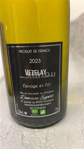 Bourgogne Volnay Domaine Eypert Élevage en Fût 2023