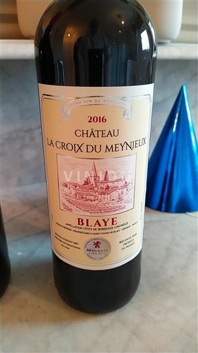 Bordeaux Blaye Château La Croix du Meynieux 2016