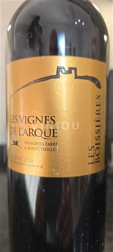 Langvedok Minervois Les Vignes de l'Arque Les Boissières 2018