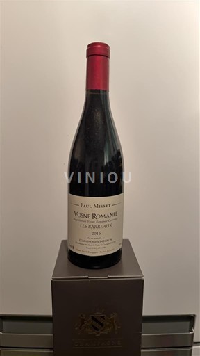 Bourgogne Vosne-romanée Paul Misset Les Barreaux 2016