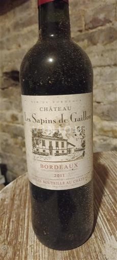 Bordeaux Château Les Sapins de Gaillou 2011