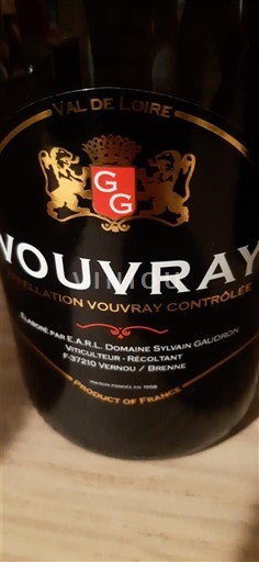 Loiredalen Vouvray Domaine Sylvain Gaudron Icke årgångsbetecknad