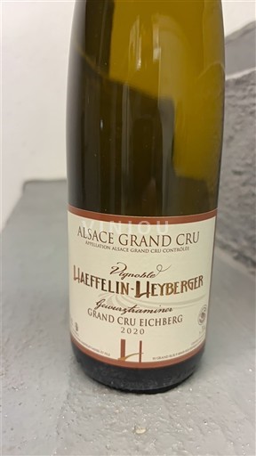 Elzas Alsace Grand Cru Grand Cru Vignoble Haeffelin-Heyberger Grand Cru Eichberg 2020