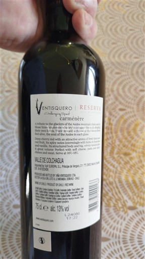 Thung lũng Rapel Thung lũng Colchagua Ventisquero Reserva 2022