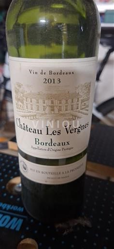 Bordeaux Château Les Vergnes 2013