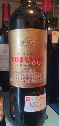 Bordeaux Saint-Émilion Grand Cru Trianon Le Petit Trianon 2020