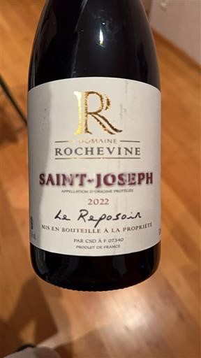 Рона долина Сент-Жозеф Domaine Rochevine Le Reposoir 2022