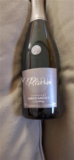 Champaña Champán Champagne Fabien Gauthier Réserve Sin añada