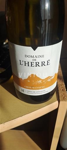 Sudoeste Côtes de Gascogne Domaine L'Herré Gros Manseng Não Sazonado