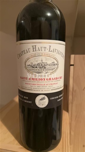 Bordeaux Saint-Émilion Grand Cru Château Haut-Lavigne 2010