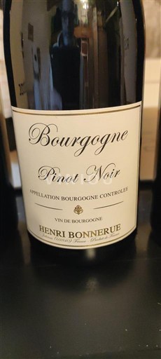 Vine Rouge sec Henri Bonnerue Non millésimé Frankrig Bourgogne AOC