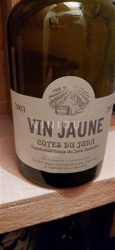 Jura Côtes du Jura G.A.E.C. Henri CLAVELIN et Fils 2003