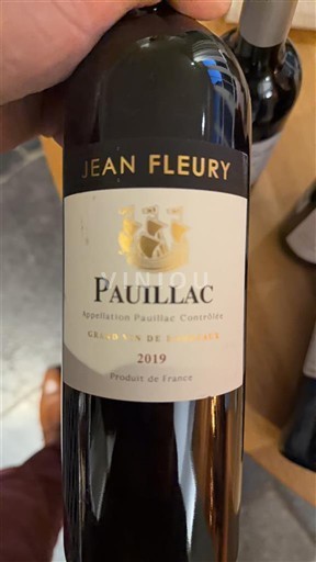 Vine Rouge sec Célian de Charmes Jean Fleury 2019 Frankrig Bordeaux Pauillac AOC