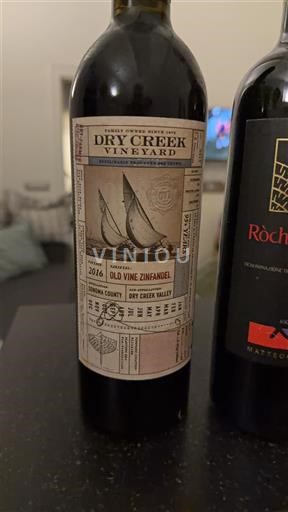 Vùng trồng nho được cấp phép California Thung lũng Dry Creek Dry Creek Vineyard Old Vine Zinfandel 2016
