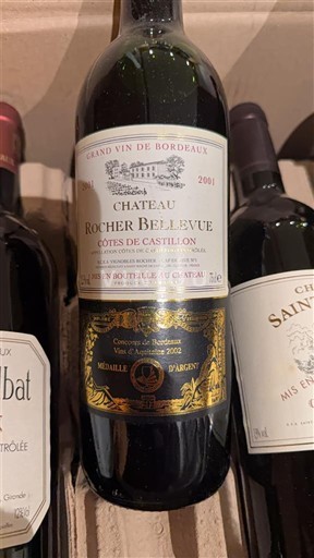 Bordeaux Ni doloceno Château Rocher Bellevue 2001