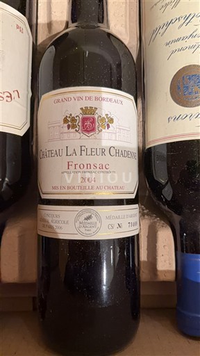 Burdeos Fronsac Château La Fleur Chadenne 2004
