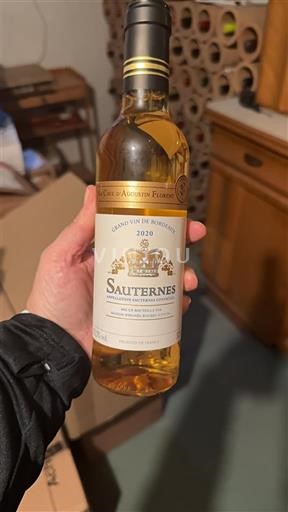 Bordeaux Sauternes La Cave d'Augustin Florent 2020