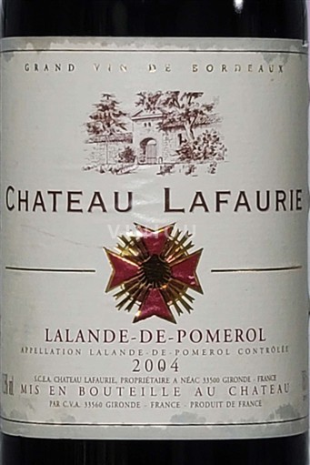 Bordeaux Lalande-de-Pomerol Château Lafaurie 2004