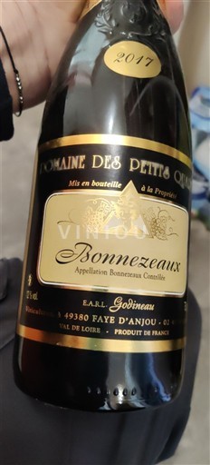 Valle della Loira Bonnezeaux Domaine S Petits Quarts 2017
