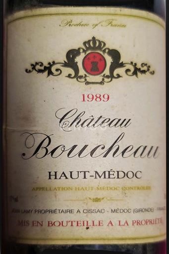 Bordeaux Haut-Médoc Château Boucheau 1989
