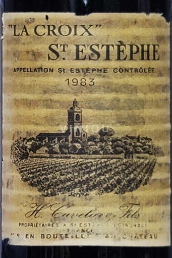 Bordeaux Saint-Estèphe Château La Croix St Estèphe 1983