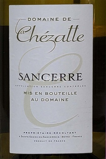 Údolí Loiry Sancerre Domaine La Chezatte 2014