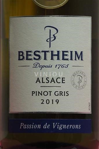 Alsace Pinot xám Bestheim Pinot Gris 2019