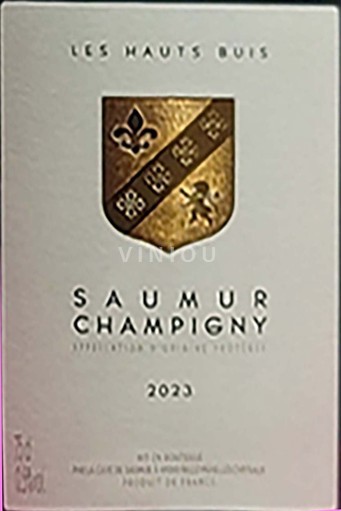 Vin Rouge sec Saumur Champigny Les Hauts Buis 2023 France Vallée de la Loire Saumur-champigny AOC