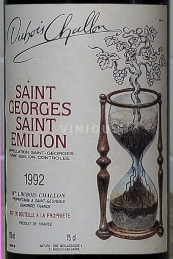 Bordeaux Saint-Georges-Saint-Émilion Saint Georges St Emilion 1992