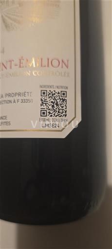 Bordeaux Saint-Émilion Château Graves du bert 2024 Non Millésimé