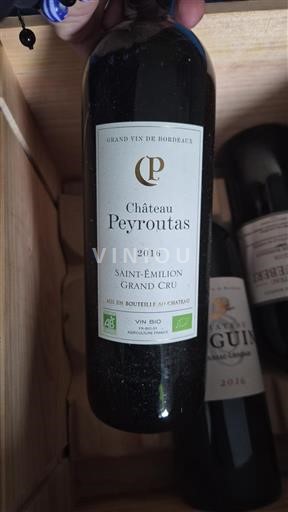 Burdeos Saint-Émilion Gran Cru Grand Cru Château Peyroutas 2016