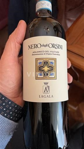 Basilicata Wines Aglianico del Vulture Lagala Nero degli Orsini 2017