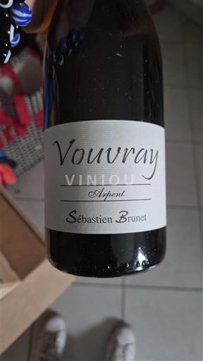 Loiredalen Vouvray Sébastien Brunet Arpent Icke årgångsbetecknad