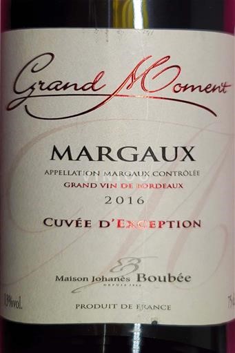 Bordeaux Margaux Maison Johanes Boubée 2016