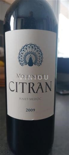 Bordeaux Haut-Médoc Moulins de Citran 2009