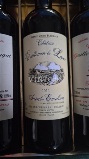 Bordeaux Saint-Émilion Château Guillemin le Lougat 2011