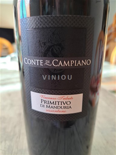 Puglia Primitivo di Manduria Conte di Campiano Vincenzo Tribute 2012