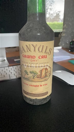 Roussillon Banyuls Grand Cru Cuvée Viviane Le Roy Không niên vụ