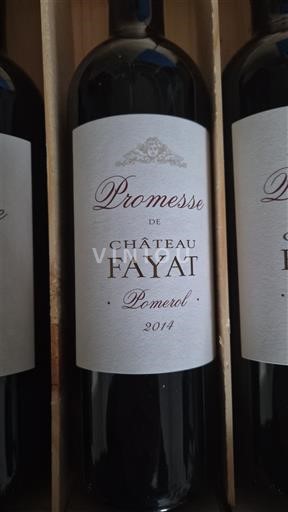 Bordeaux Pomerol Château Fayat Promesse 2014