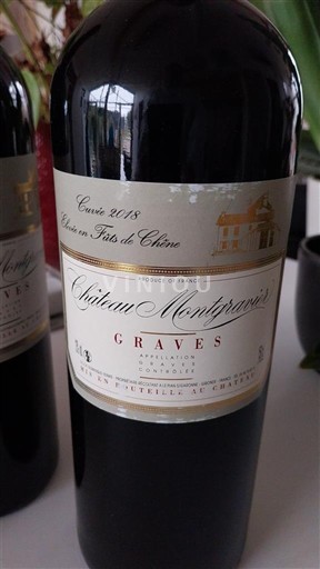 Bordeaux Graves Château Montepraxis Élevé en Fûts de Chêne 2018