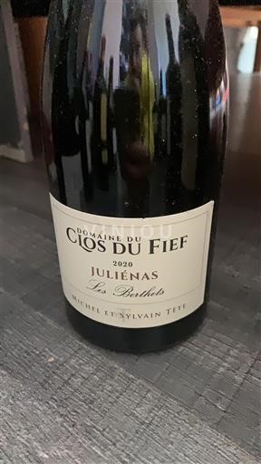 Beaujolais Juliénas Domaine Clos du Fief Les Berthets 2020