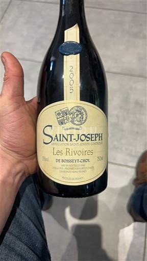 Rhône Valley Saint Joseph De Boisseyt-Chol Les Rivoires 2005